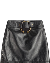 Anthony Vaccarello Leather Mini Skirt