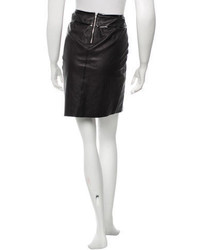 Helmut Lang Leather Mini Skirt W Tags