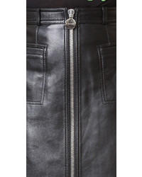 Carven Leather Miniskirt