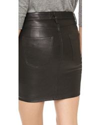 Current/Elliott Leather Skinny Mini Skirt