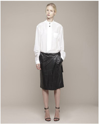 Proenza Schouler Leather Wrap Skirt