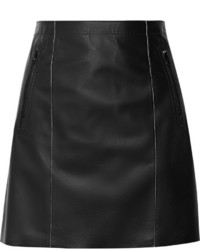 Vince Paneled Leather Mini Skirt