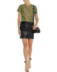A.L.C. Peter Leather Mini Skirt