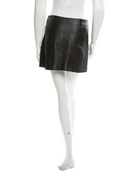 Alexander Wang T By Black Leather Mini Skirt