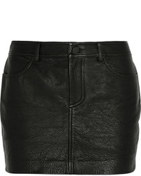 Alexander Wang T By Textured Leather Mini Skirt