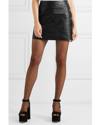 Sonia Rykiel Textured Leather Mini Skirt