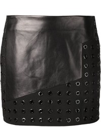 Thierry Mugler Mugler Leather Panel Mini Skirt