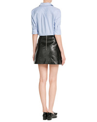 Victoria Beckham Victoria Leather Mini Skirt