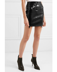 RtA Zander Patent Leather Mini Skirt