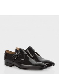Paul Smith Black High Shine Leather Wren Shoes