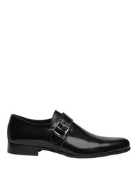 Brushed Leather Monk Strap Shoes
