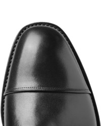 Prada Cap Toe Leather Monk Strap Shoes