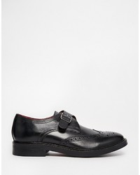 Base London Farleigh Leather Monk Shoes