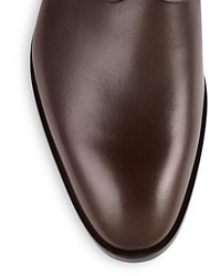 Ralph Lauren Grishman Leather Monk Strap Dress Shoes