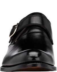 Harris Monk Strap Shoes Black