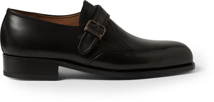Jm Weston 531 Leather Monk Strap Shoes, $970 | MR PORTER | Lookastic