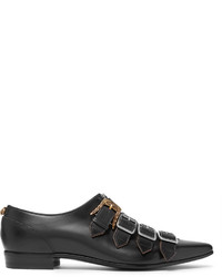 Gucci Quebec Leather Monk Strap Shoes