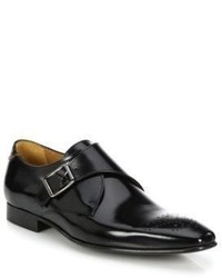 Paul Smith Wren Patent Leather Monk Strap Shoes