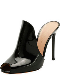 Gianvito Rossi 105mm Patent Leather Mule Sandal