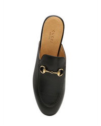 Gucci 10mm Princetown Horse Bit Leather Mules