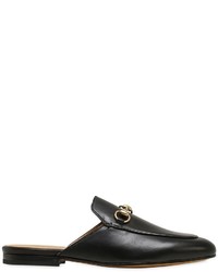Gucci 10mm Princetown Horse Bit Leather Mules