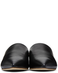 Marni Black And Pink Leather Mules
