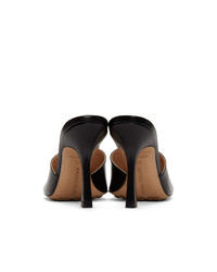 Bottega Veneta Black Band Heeled Mules