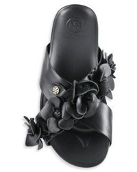 Tory Burch Blossom Leather Slides