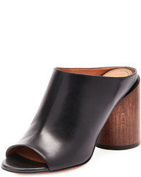 Givenchy Calf Leather Mule Pump Blackbrown
