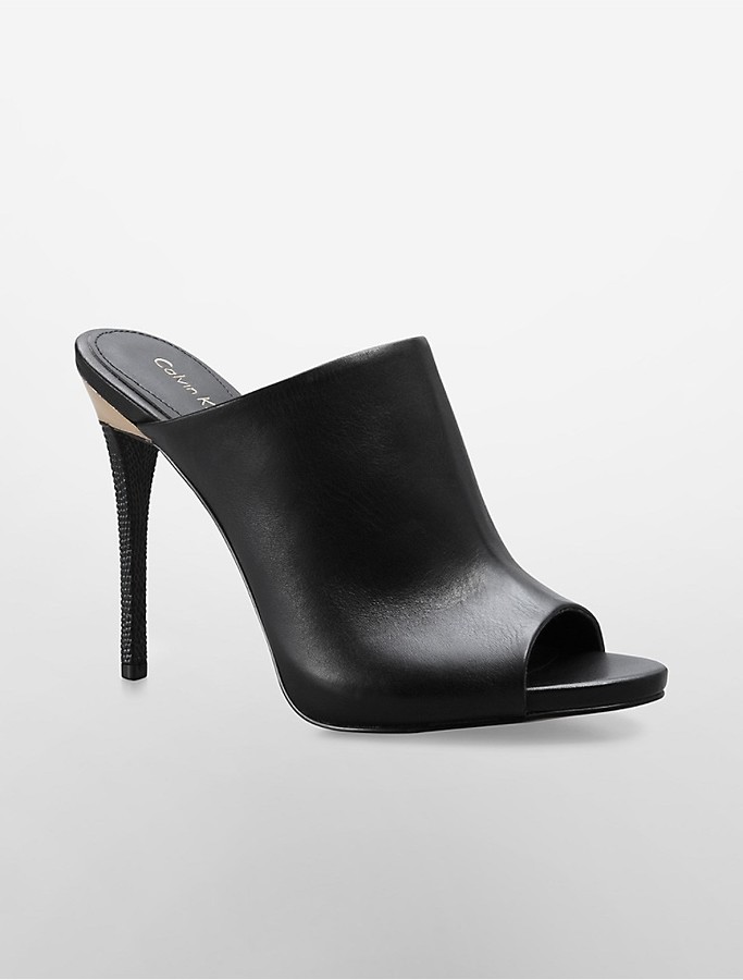 Calvin Klein Gradyn Leather Mule, $139 
