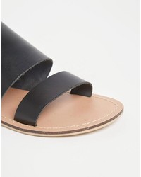 Asos Collection Fireball Leather Mule Sandals