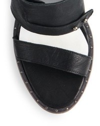 Freda Salvador Glide Monk Strap Leather Mule Sandals