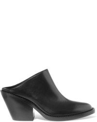 Ann Demeulemeester Leather Mules Black
