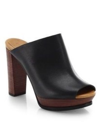 See by Chloe Leather Open Toe Mules
