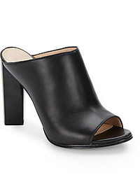 French Connection Meena Open Toe Leather Mules