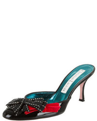 Christian Lacroix Patent Leather Mules