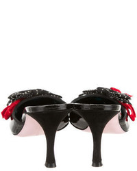 Christian Lacroix Patent Leather Mules