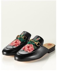 Gucci Princetown Embroidered Mule Loafer