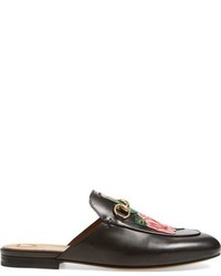 Gucci Princetown Embroidered Mule Loafer