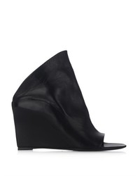 Balenciaga Prism Leather Wedge Mules