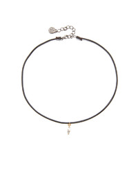 Cloverpost Twin Leather Choker Necklace