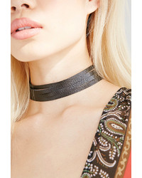 Forever 21 Layered Leather Choker