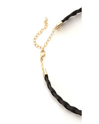 Jacquie Aiche Moonstone Braided Leather Choker Necklace