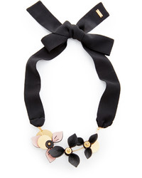 Marni Necklace With 3 Leather Flowers