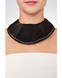 Donna Karan New York Leathermetal Necklace In Black