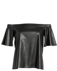 Bailey 44 Off The Shoulder Faux Leather Top