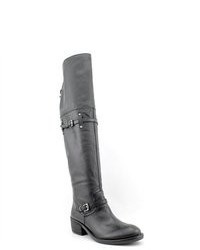 BCBGeneration Adrice Black Leather Fashion Over The Knee Boots