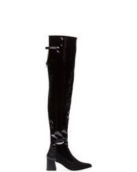 Kalda Black Eyja 80 Patent Leather Boots