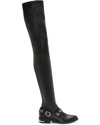 Toga Pulla Black Western Detail Over The Knee Boots