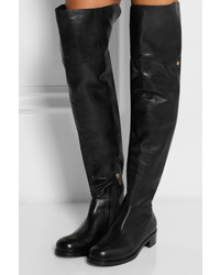Jimmy Choo Deron Polished Leather Over The Knee Boots